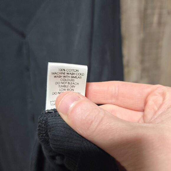 ABLE Black Julia Anywhere Button Down Cardigan Top - Picture 6 of 6